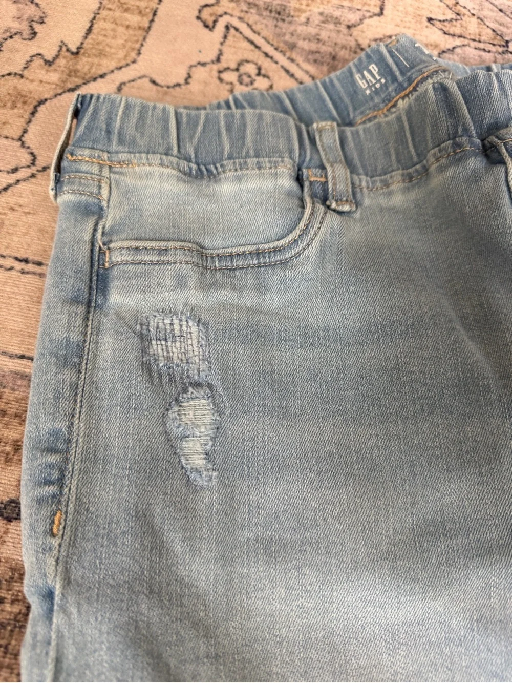 NWT Gap Kids Girls Pull-On Destructed Jegging Lot Sz 14 Plus Blue